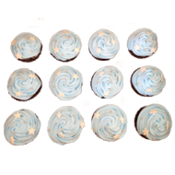 Star Swirl Cup Cakes